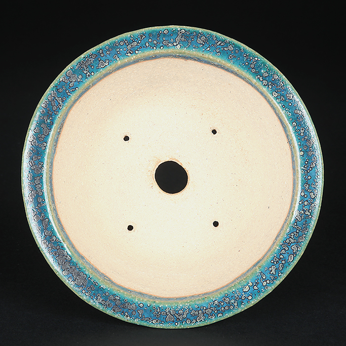 鴻陽織部釉外縁丸鉢 | 盆栽、盆栽書籍、盆栽鉢の通販│近代出版