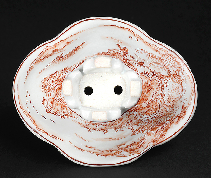 月之輪正泉赤絵舟訪友図木瓜式鉢 | 盆栽、盆栽書籍、盆栽鉢の通販