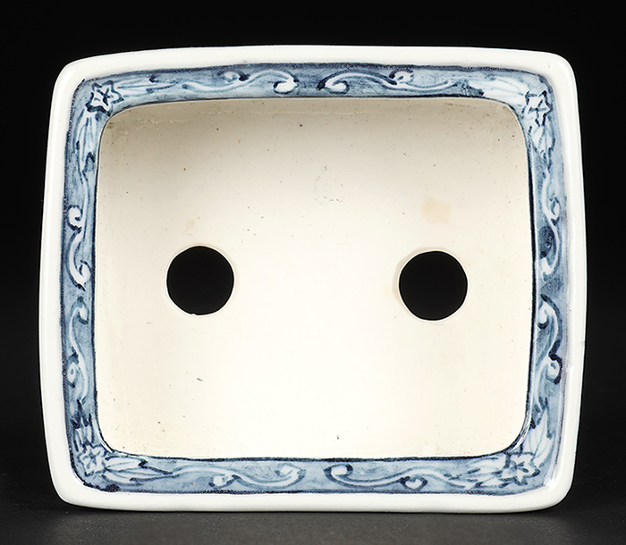 裕峰 盆器 盆栽鉢 植木鉢 尾張裕峯染付長方鉢 | 盆栽、盆栽書籍、盆栽鉢の通販│近代出版