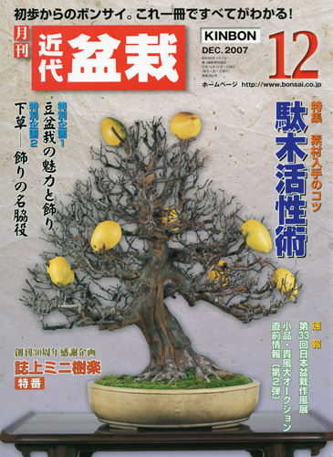月刊「近代盆栽」2007年12月号