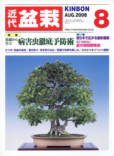 月刊「近代盆栽」2008年8月号