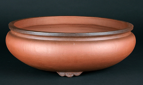 紫泥袋式丸鉢【陶青元制】