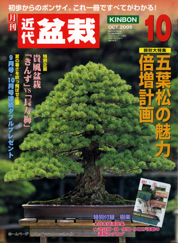 月刊「近代盆栽」2005年10月号