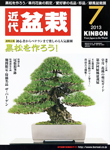 月刊「近代盆栽」2013年7月号