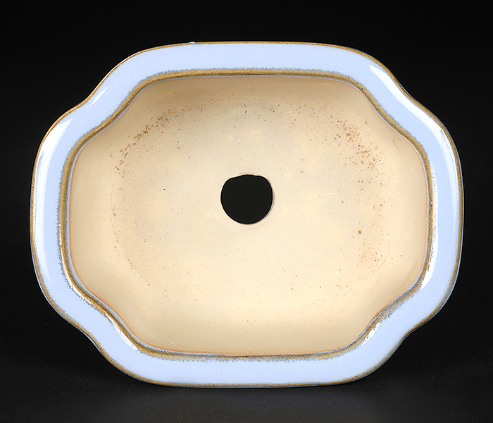 広東隅切長方鉢〔石峰雨竹〕 | 盆栽、盆栽書籍、盆栽鉢の通販