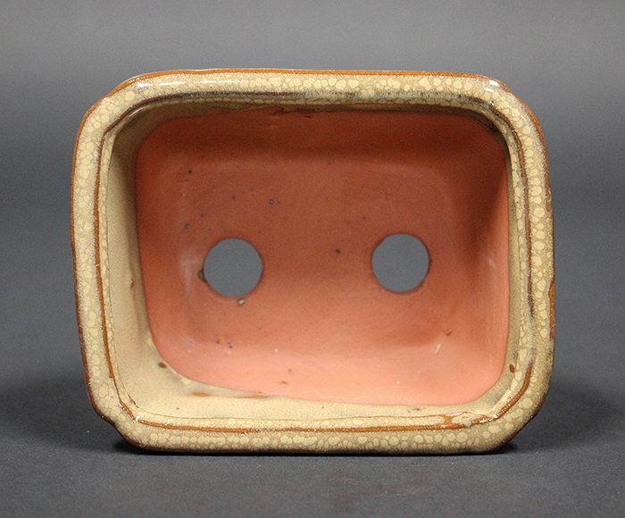 蕎麦釉長方鉢【バーゲン特別価格】 | 盆栽、盆栽書籍、盆栽鉢の