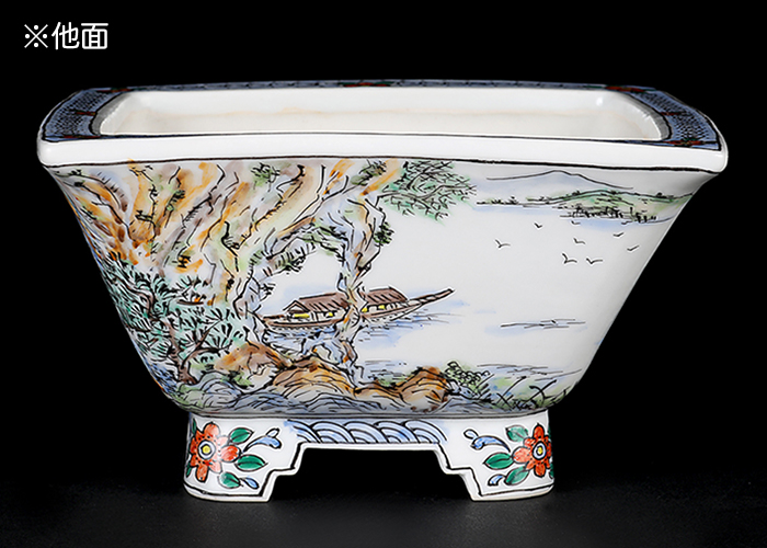 雀子　正方　盆栽鉢 雀子 正方 盆栽鉢 雀子正方盆栽鉢