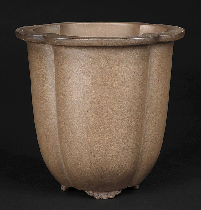 011.【寿悦】烏泥鼡俵鉢/ミニ盆栽鉢/木箱付き 011.【寿悦】烏泥鼡俵鉢/ミニ盆栽鉢/木箱付き 011.【寿悦】烏泥鼡俵鉢