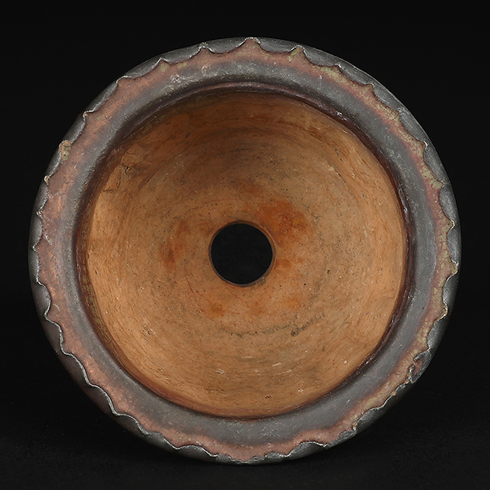 青交趾窯変縄縁丸鉢 | 盆栽、盆栽書籍、盆栽鉢の通販│近代出版