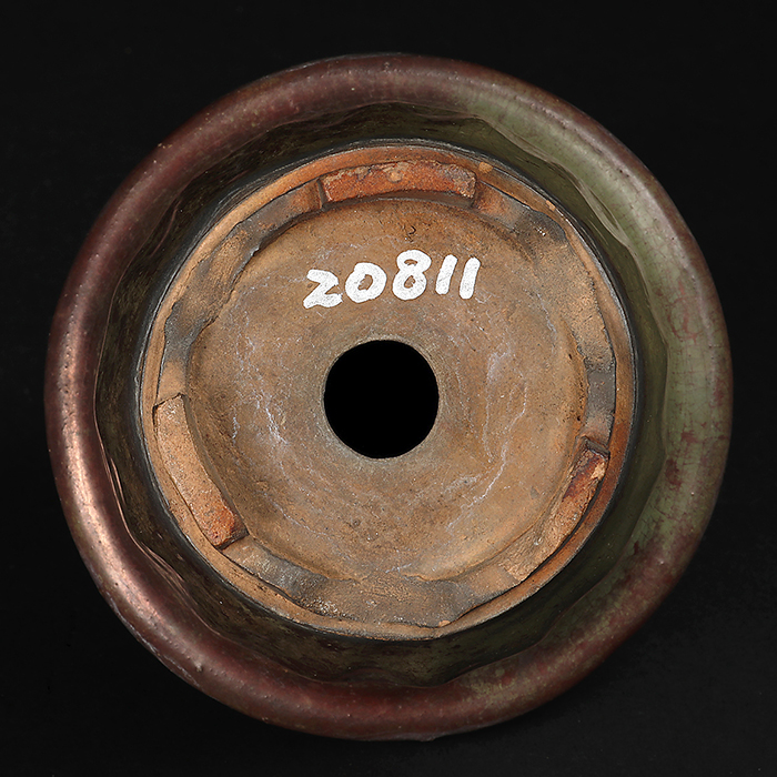 青交趾窯変縄縁丸鉢 | 盆栽、盆栽書籍、盆栽鉢の通販│近代出版