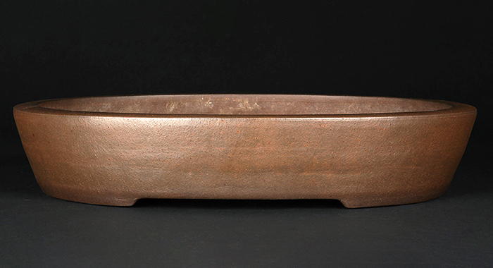 行山切立楕円鉢 | 盆栽、盆栽書籍、盆栽鉢の通販│近代出版