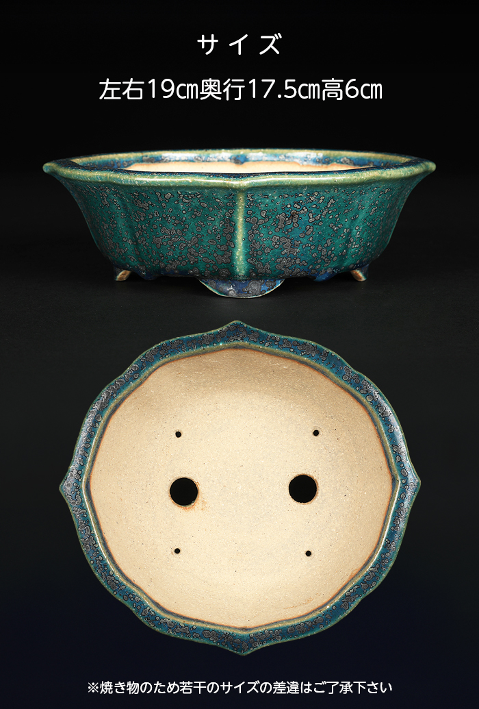 高 品質おもちゃ・ホビー・グッズ - 盆栽鉢 松泉焼 山秋 （広東 木瓜式