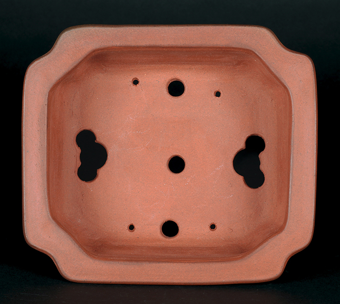 行山外縁隅切額面長方鉢 | 盆栽、盆栽書籍、盆栽鉢の通販│近代出版