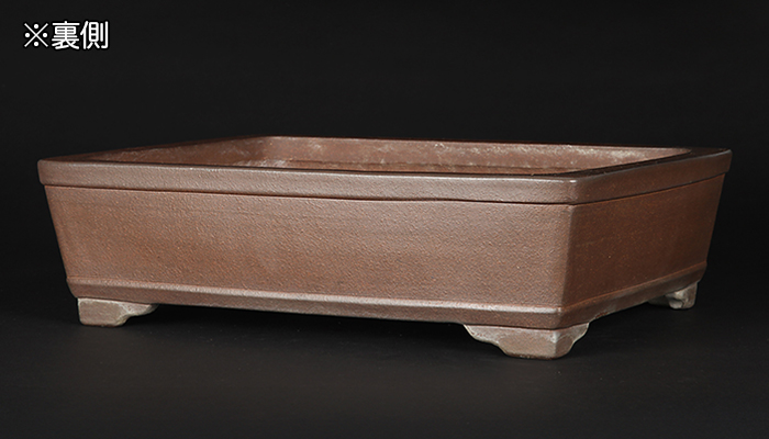 裕士上下帯長方鉢 | 盆栽、盆栽書籍、盆栽鉢の通販│近代出版