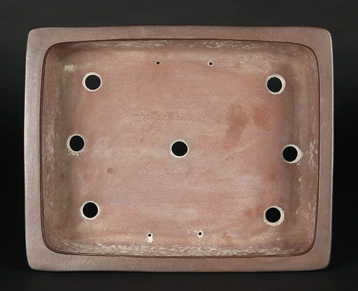 裕士上下帯長方鉢 | 盆栽、盆栽書籍、盆栽鉢の通販│近代出版